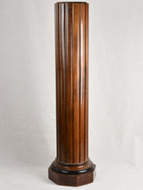 Elegant 1940s rosewood column pedestal