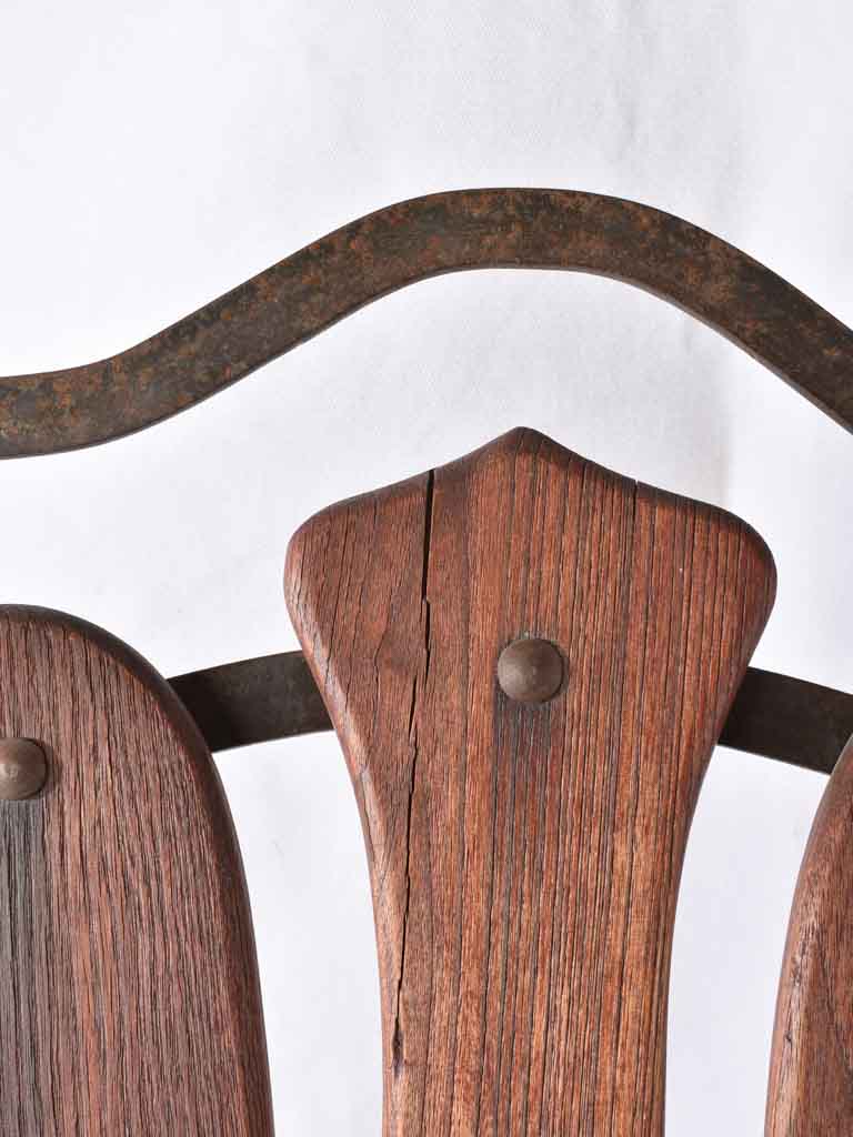 Set of 8 folding French garden chairs