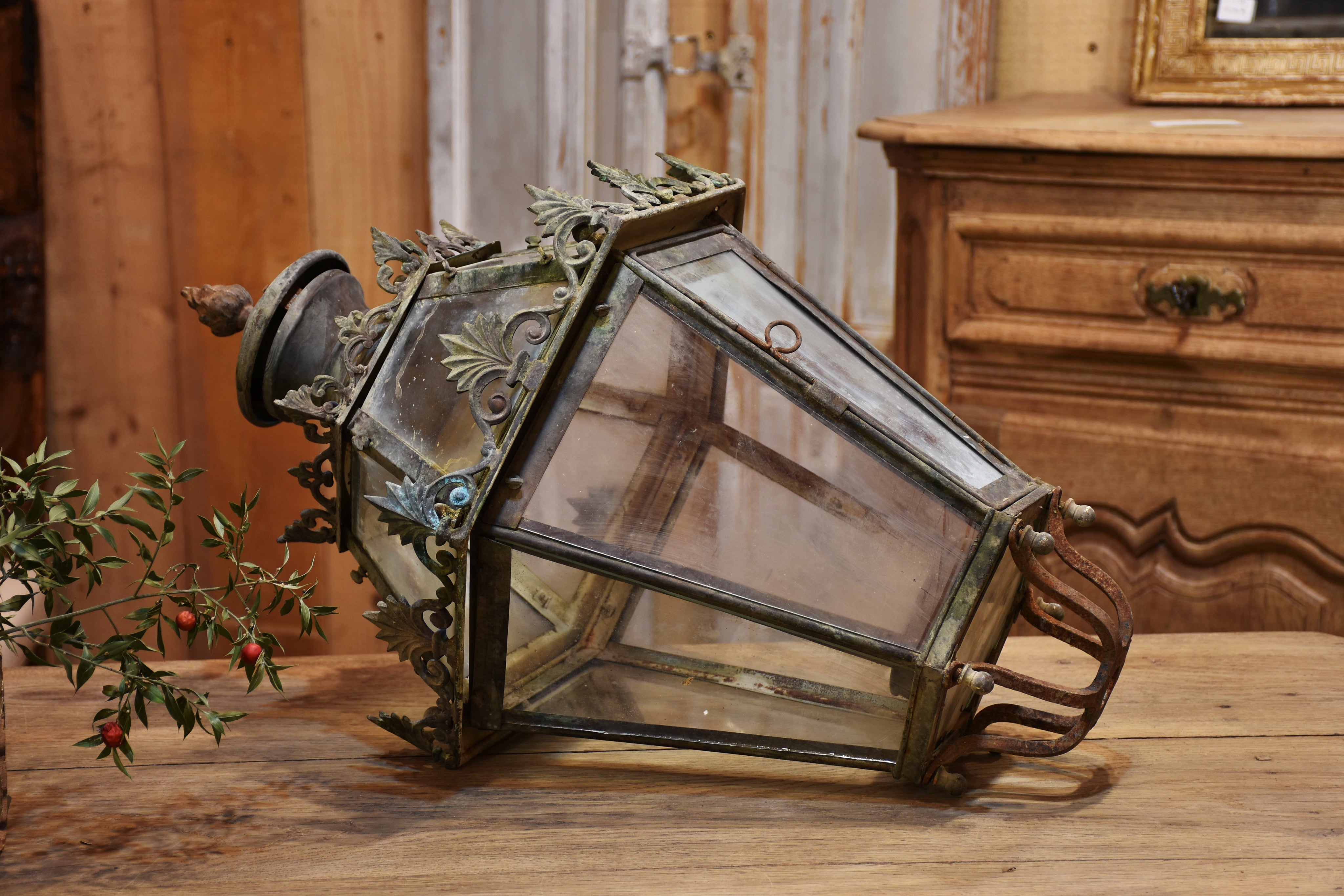 French lantern, large, 19th-century
