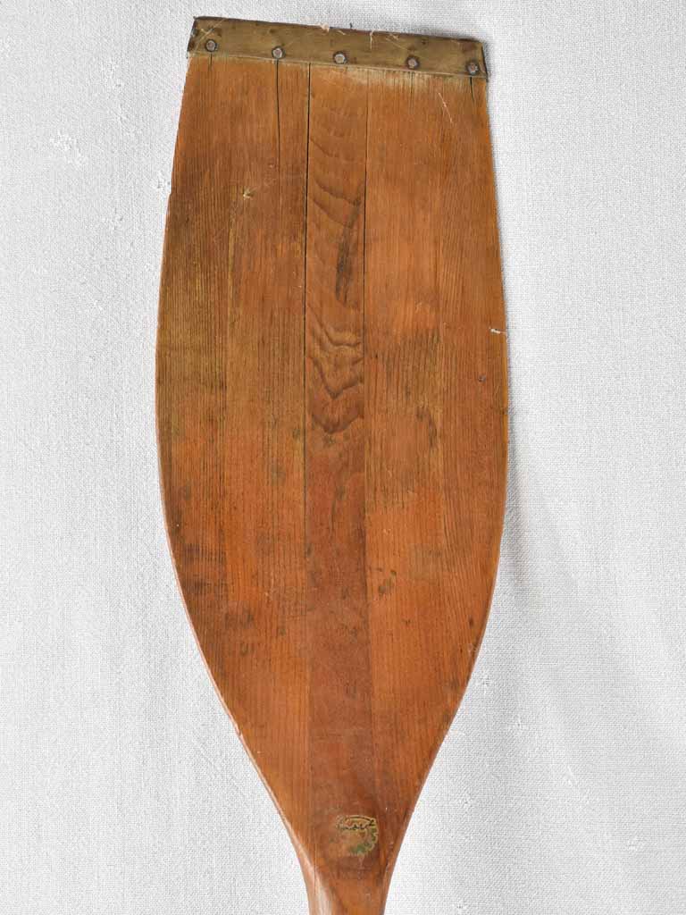 Antique French wooden paddle 81½"