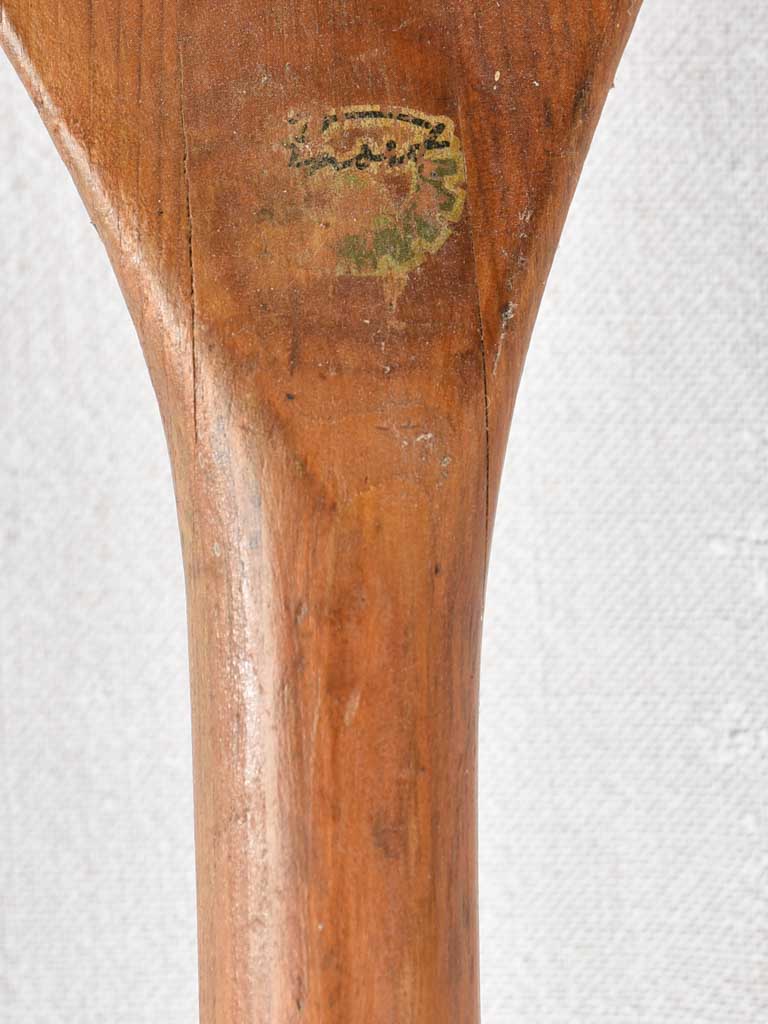 Antique French wooden paddle 81½"
