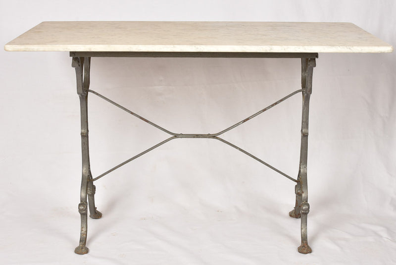 Elegant French marble and iron table