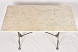 Classic Carrara marble bistro table