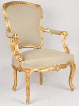 Antique Gilded Louis XV Armchair
