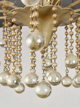Striking round glass pendant chandelier