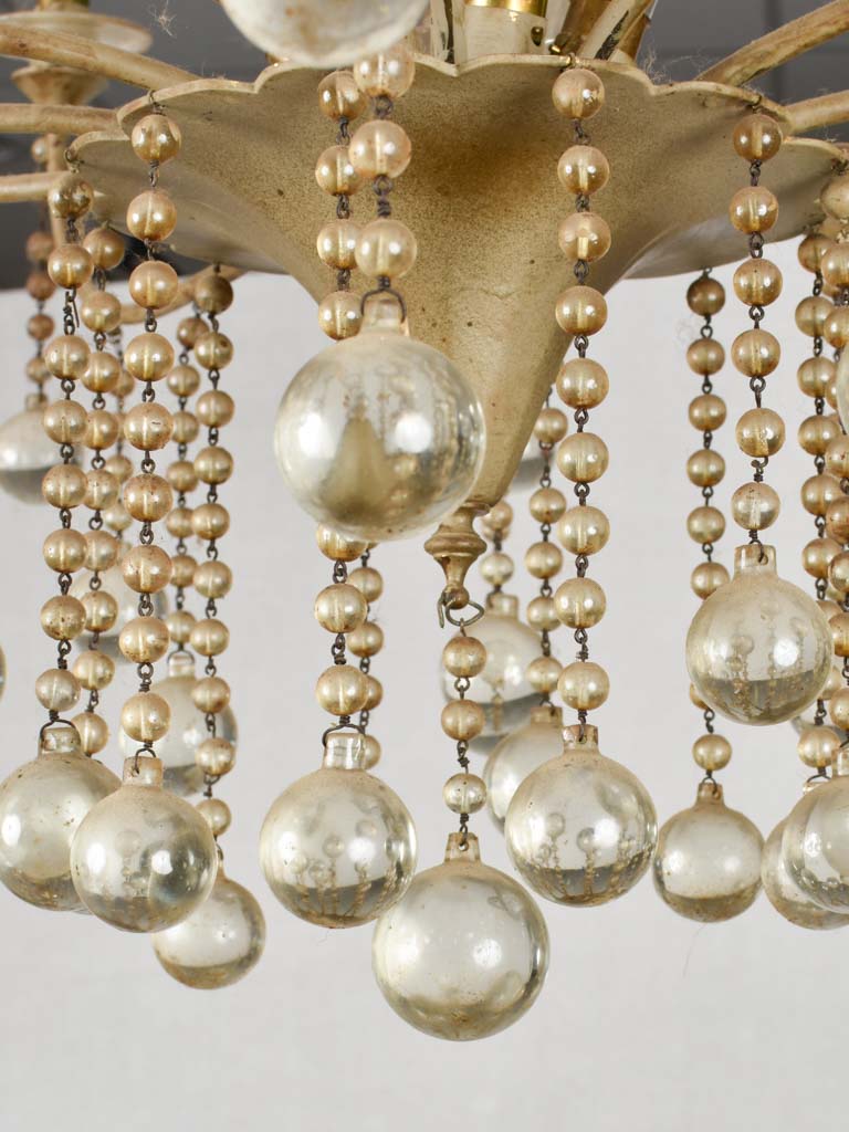 Striking round glass pendant chandelier
