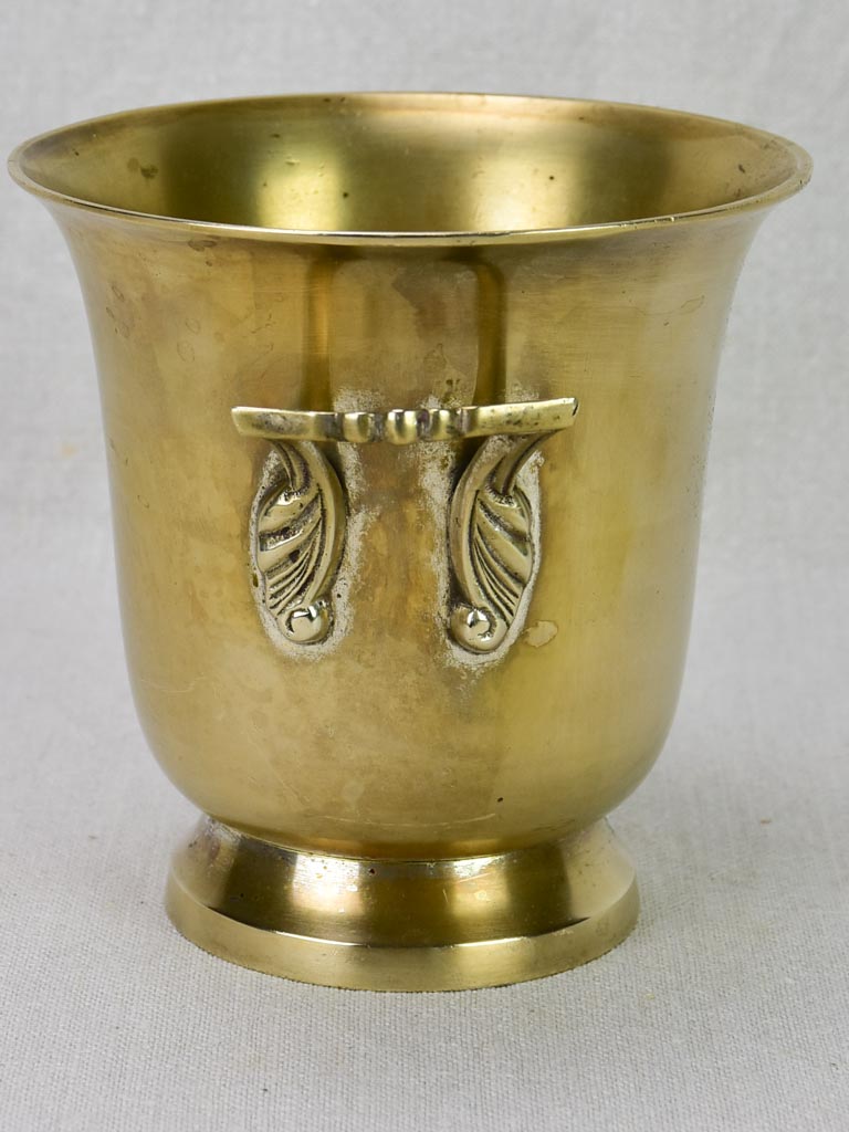 Vintage French brass ice bucket