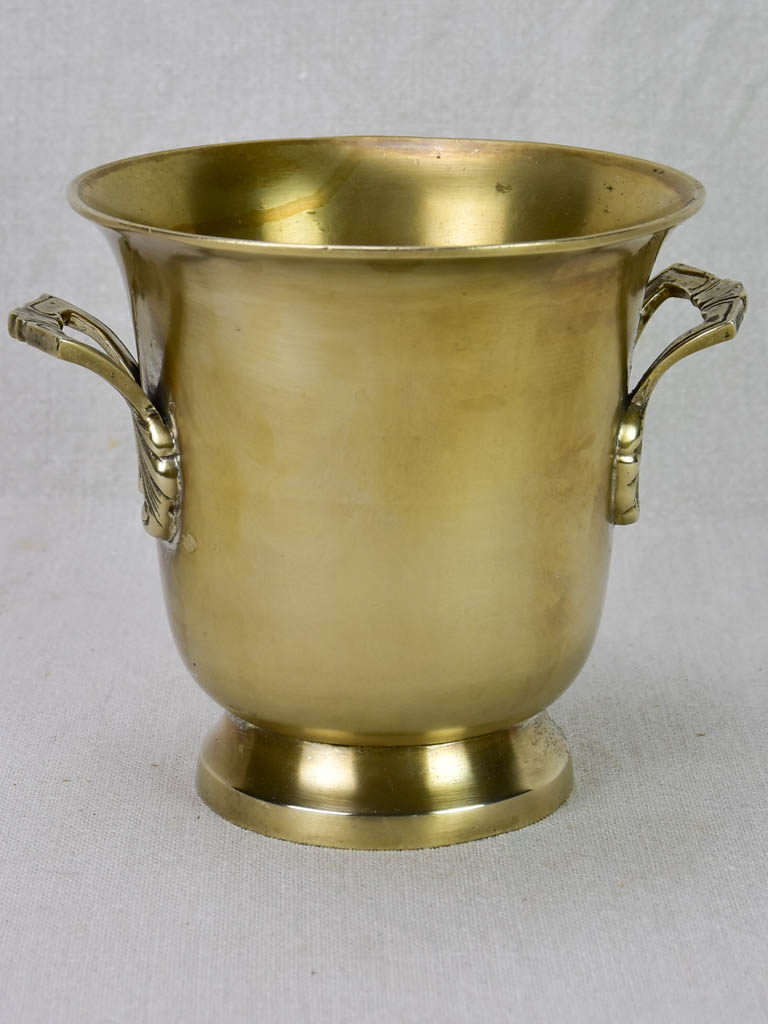 Decorative brass French ice bucket