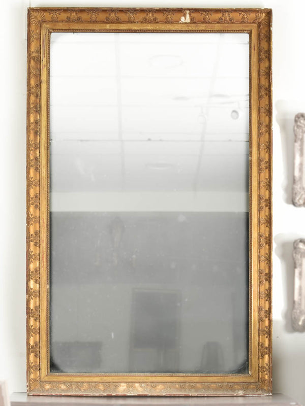 Large gilt Directoire mirror with two panes 46" x 73¾"