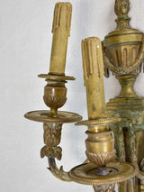 Pair of 19th century 3 light wall sconces 20¾"