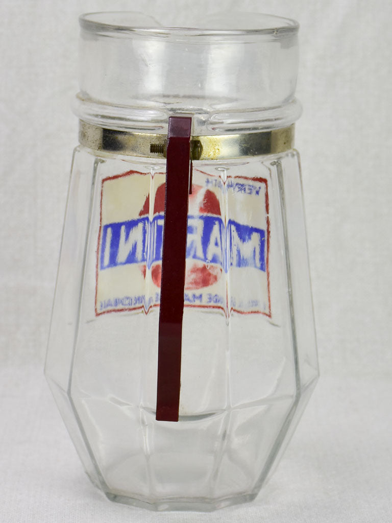 Early 20th Century Martini pitcher with Bakelite handle 8¼"
