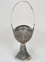 Nineteenth-century decorated silver basket