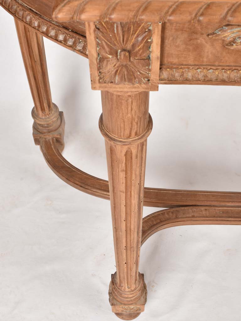 Elegantly restored antique wooden console