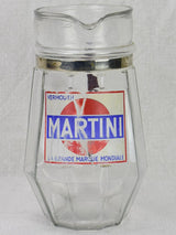 Rustic home bar Martini glass pitcher