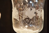 Pair of late 19th century engraved glasses