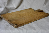 Antique French cutting board with curved peaked shoulders 16½"