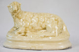Traditional hard-fired ceramic coin sheep