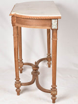 Intricately carved wooden floral console