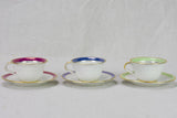 Distinctive set of multicolor saucers