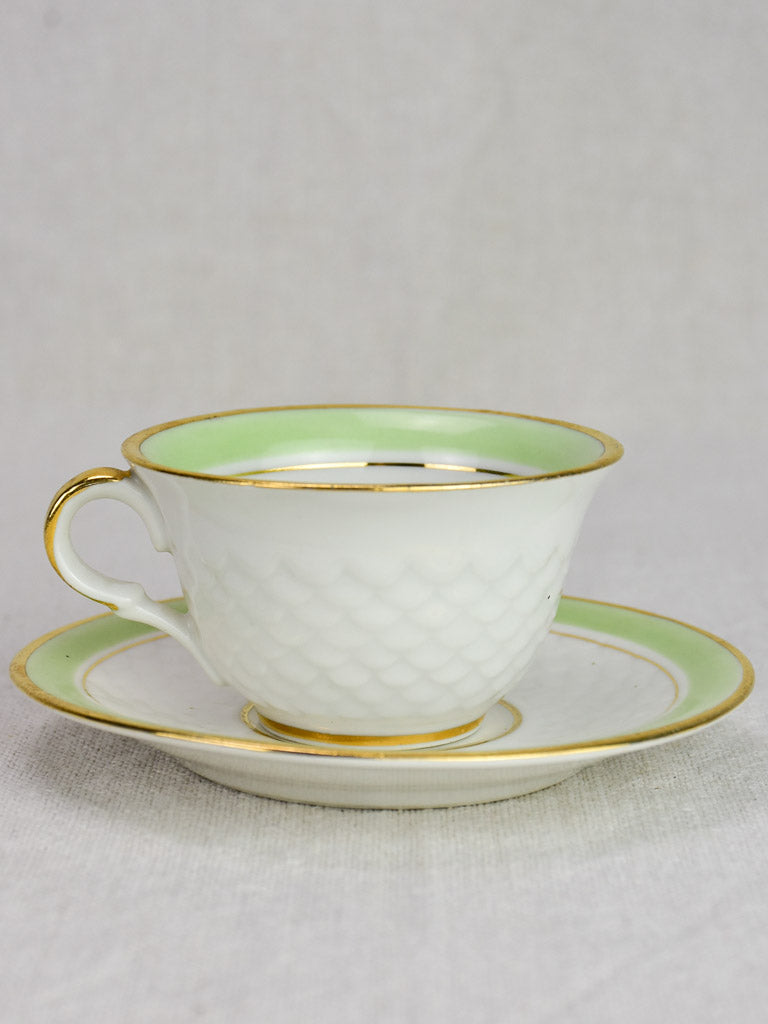 Luxurious fuchsia and gold Limoges cup