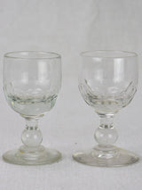 Lot of 16 blown glass digestif glasses from the early 20th century
