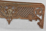 Pair of 19th century cast iron window guard rails 49½"