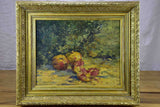 19th Century French still life painting - pomegranates, Ernest Honnorat 30 ¼'' x 25 ½''