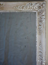 19th Century French mirror with white patina 33¾" x 25½"