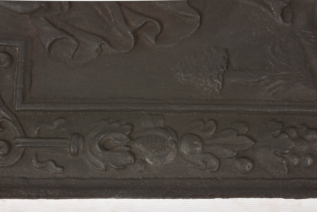 Cast iron decorative fireplace element