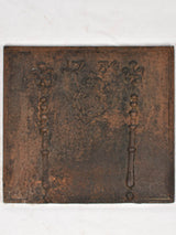 Louis XVI Fire back 1784 w/ fleur de Lys 30"