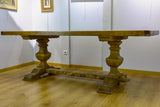 Large antique rustic French dining table