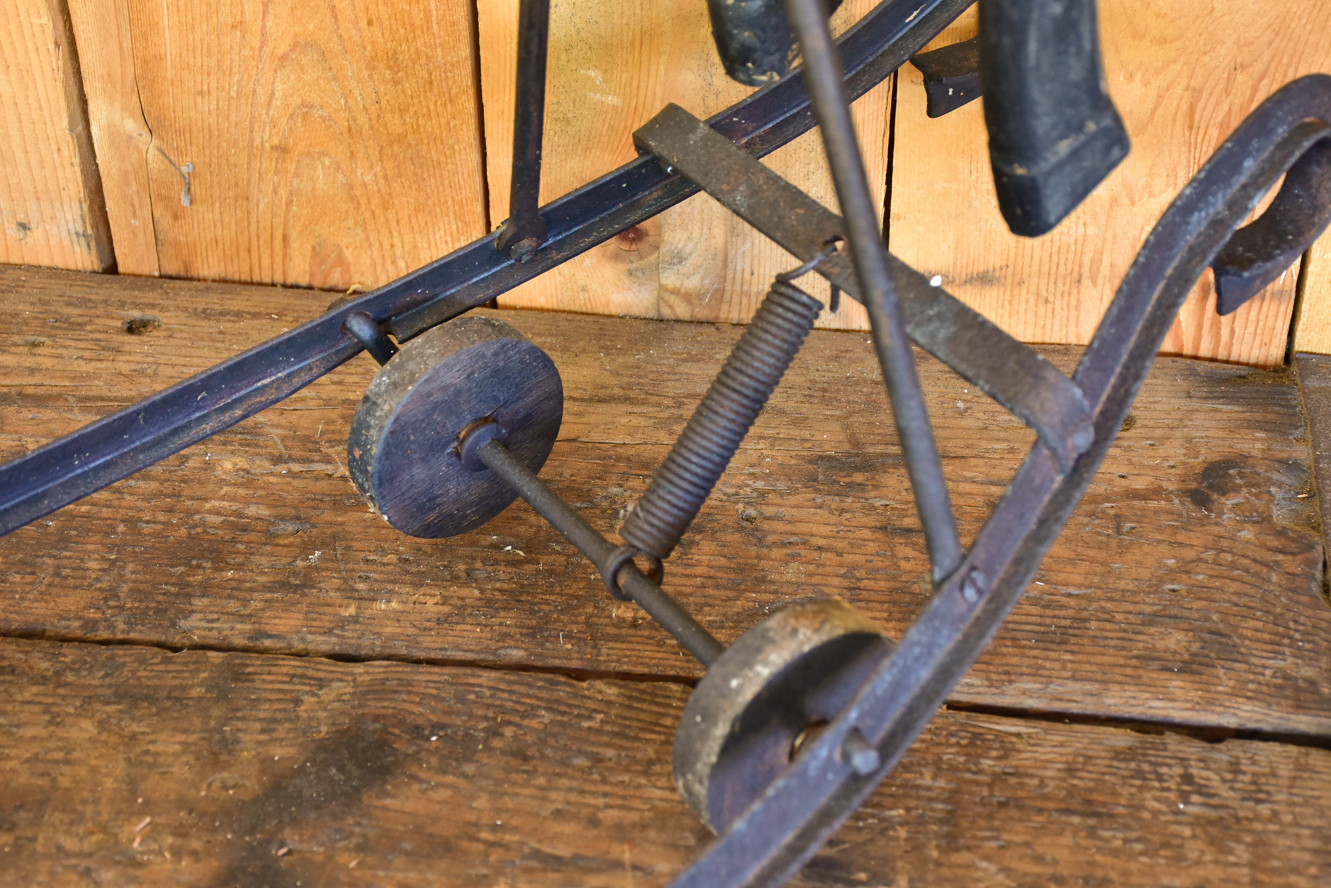 Late 19th century French toy horse on wheels