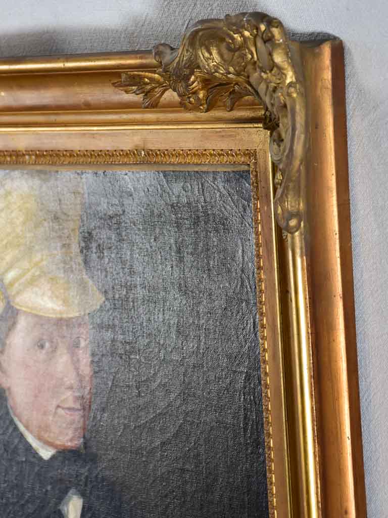 Unsigned Gilt-framed English Lord Art