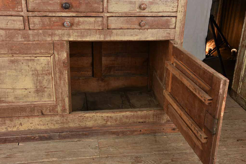 Original French Workshop Pine Drawers