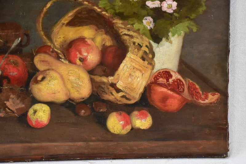 19th century still life with autumnal fruit - Anonymous 18" x  21¾"