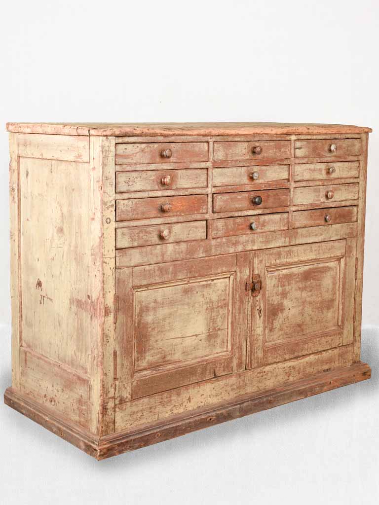 Antique Pine Industrial French Drawers