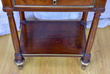 Antique French writing table with marble top