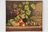 19th century still life with autumnal fruit - I. Silvestre 18" x 21¾"