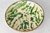 Large yellow and green ceramic fruit bowl 14½"