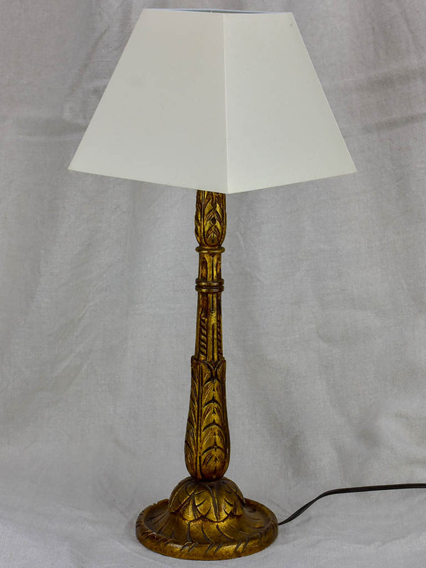 Antique giltwood lamp