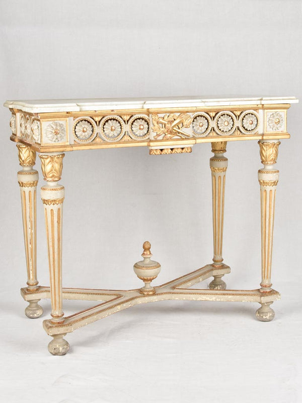 18th century Louis XVI console with marble top