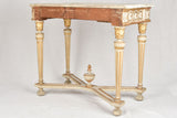 Classic Louis XVI marble top console