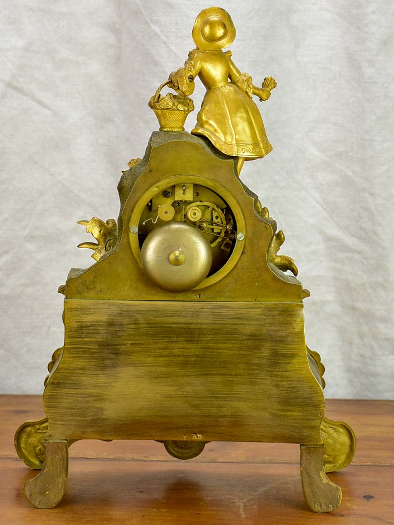 Louis XVI bronze mantle clock