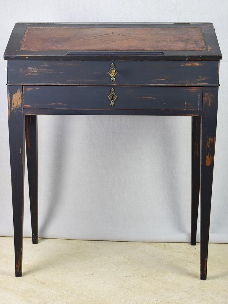 French Classic secretaire with hinged lid
