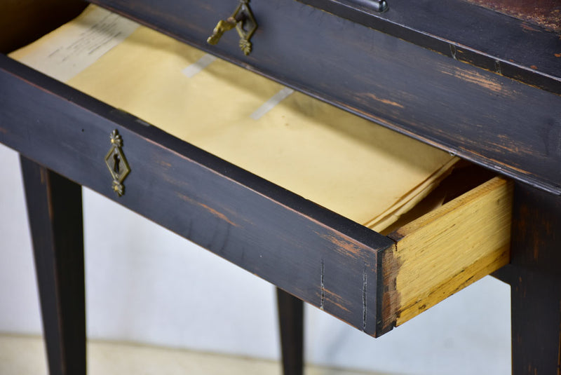 Classic, petite, antique French secretaire desk