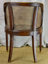 Antique Louis XVI cane desk armchair