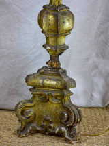 Very large 18th Century church candlestick lamp