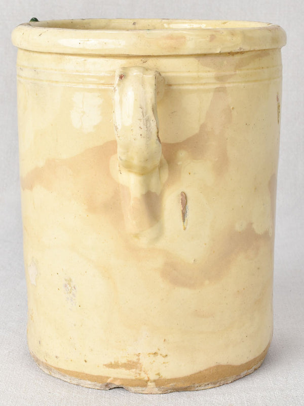 Vintage Provence ceramic two-handled pot
