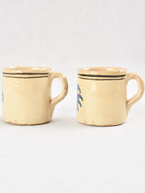 Handmade retro rooster design kitchen mugs