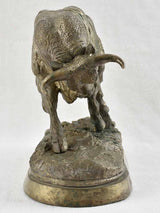Noteworthy Bronze Maas Bull Sculpture